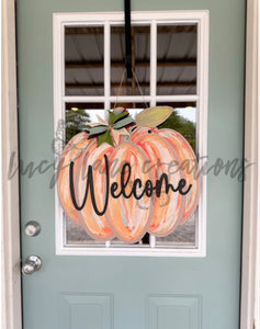 Colorful Paint Stroke Pumpkin