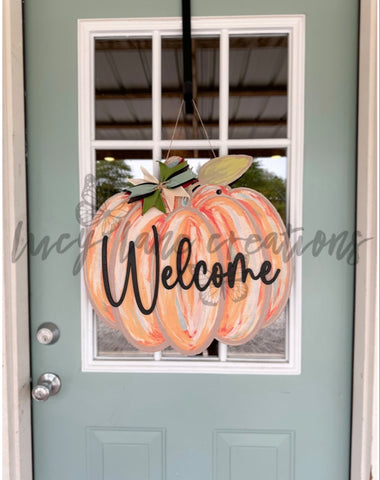 Colorful Paint Stroke Pumpkin