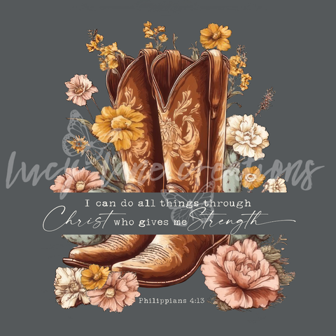 I can do all things BOOTS