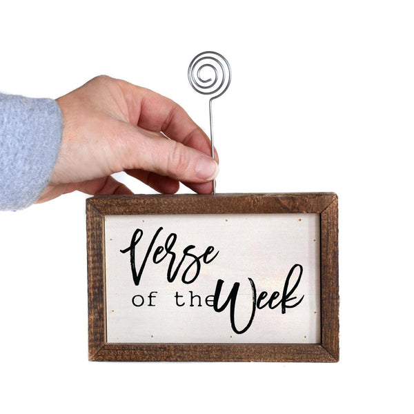 6X4 Tabletop Picture Frame Block - Verse Of The Week