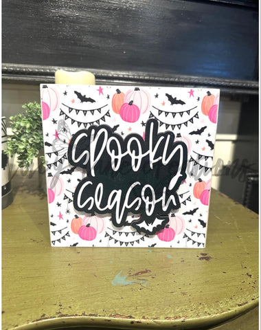 Spooky Season Patterned Block