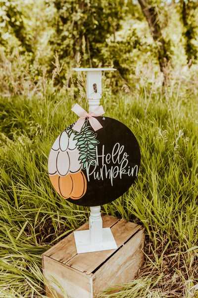 Hello Pumpkin Door Hanger