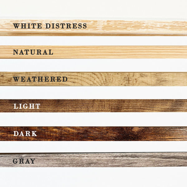 Star Spangled Banner Black & White Wood Sign: White Distress Frame / 8x10 Inches