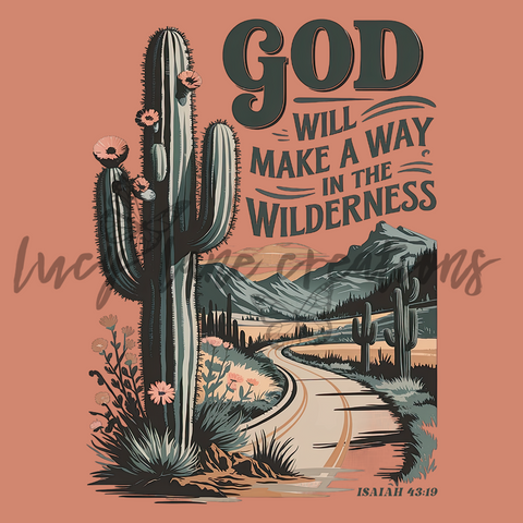 God Will Make A Way Cactus