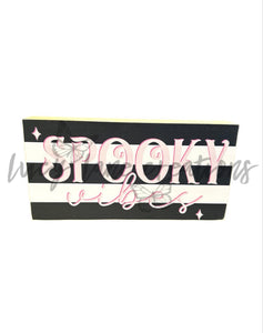 Spooky Vibes Stripe Block