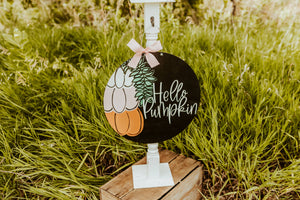 Hello Pumpkin Door Hanger