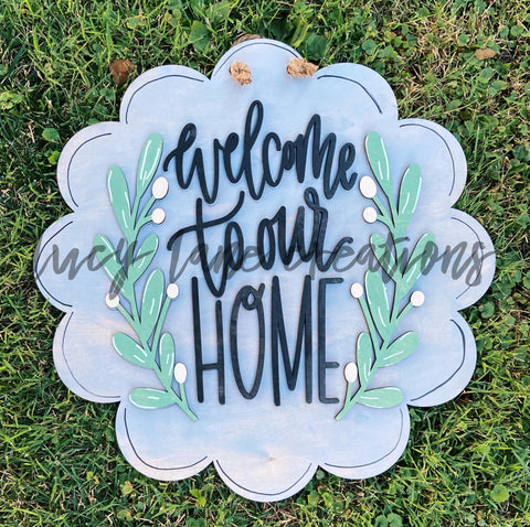 Welcome to our Home Scalloped