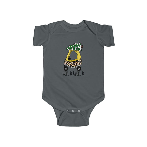 Wild Child Leopard Infant Fine Jersey Bodysuit