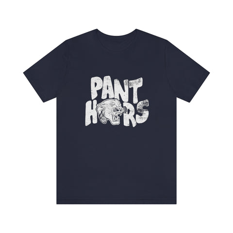 Vintage Panthers White Logo Unisex Jersey Short Sleeve Tee