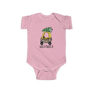 Wild Child Leopard Infant Fine Jersey Bodysuit