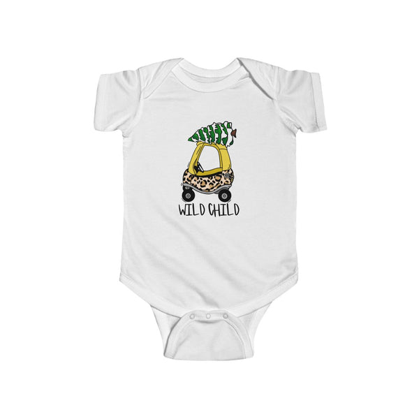 Wild Child Leopard Infant Fine Jersey Bodysuit
