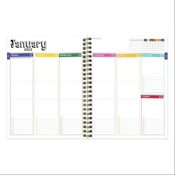 Girl on Fire Medium Weekly Monthly Planner + Coordinating Planning Stickers