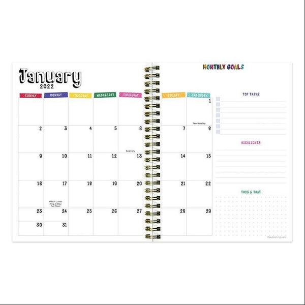 Girl on Fire Medium Weekly Monthly Planner + Coordinating Planning Stickers